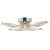SM23816BCPN - Lillet 6-Light 28in LED Flush Mount Polished Nickel - Studio M