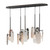SM24815VSGM - Megalith 5-Light Stone Suspension Pendant Gunmetal - Studio M