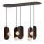 SM24605BBZ - Stitched 5-Light LED Linear Pendant 3000K Bronze - Studio M