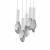 SM30145WTWT - Burgeon LED Multi-Light Pendant White 19.75in - Studio M