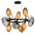 SM49305EMSKBK - Ray Dance 30-Light 5 Cluster LED Pendant Black - Studio M
