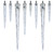 WGC-50166 - C7 Cool White LED Falling Icicle Bulbs - Wintergreen Corporation