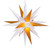 WGC-72801 - 14" Gold and White Moravian Star, T20 Warm White LED - Wintergreen Corporation