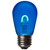 WGC-75732 - S14 Blue LED FlexFilament Transparent Glass Bulbs, 5-Pack - Wintergreen Corporation
