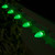 WGC-77757 - C7 Green LED Commercial Christmas Lights, 25 Lights, 25', White Wire, 12" Spacing - Wintergreen Corporation