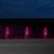 WGC-77907 - C9 Pink LED Commercial Lights, 25 Lights, 25', White Wire, 12" Spacing - Wintergreen Corporation