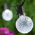 WGC-79328 - 100' Cool White LED Commercial Patio String Light Set with 100 G50 Bulbs, E17 Base, Black Wire, 12" Spacing - Wintergreen Corporation