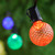 WGC-79330 - 50' Multicolor LED Commercial Patio String Light Set with 50 G50 Bulbs, E17 Base, Black Wire, 12" Spacing - Wintergreen Corporation