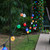 WGC-79373 - 25' Multicolor LED Commercial Patio String Light Set with 25 G50 Bulbs, E12 Base, Black Wire, 12" Spacing - Wintergreen Corporation