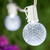 WGC-79414 - 100' Cool White LED Commercial Patio String Light Set with 100 G50 Bulbs, E17 Base, White Wire, 12" Spacing - Wintergreen Corporation
