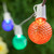 WGC-79447 - 25' Multicolor LED Commercial Patio String Light Set with 25 G50 Bulbs, E12 Base, White Wire, 12" Spacing - Wintergreen Corporation