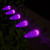WGC-80019 - C9 Purple LED Commercial Christmas Lights, 100 Lights, 100', White Wire, 12" Spacing - Wintergreen Corporation