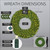 WGC-80986 - 72" 5mm Warm White LED Commercial Olympia Pine Prelit Wreath, 600 Lights - Red Sleigh