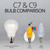 WGC-82970 - C7 Multicolor LED Bulbs, Contractor Pack, 1000-Pack - Wintergreen Corporation