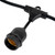 WGC-83265 - E26 Medium Light Patio Stringer, 10 Amp SJTW, 30', Black Wire, 24" Spacing, with Drops - Wintergreen Corporation