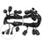 WGC-83265 - E26 Medium Light Patio Stringer, 10 Amp SJTW, 30', Black Wire, 24" Spacing, with Drops - Wintergreen Corporation