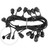WGC-83267 - E26 Medium Light Patio Stringer, 10 Amp SJTW, 45', Black Wire, 36" Spacing, with Drops - Wintergreen Corporation