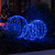WGC-83554 - 20" Blue LED Light Ball, Fold Flat White Frame, 200 Lights - Wintergreen Corporation