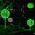 WGC-83556 - 8" Green LED Light Ball, Fold Flat White Frame, 32 Lights - Wintergreen Corporation