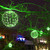WGC-83556 - 8" Green LED Light Ball, Fold Flat White Frame, 32 Lights - Wintergreen Corporation