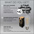 WGC-84125 - 45' Warm White LED FlexFilament Commercial Patio String Light Set with 15 5W ST64 Edison Bulbs, Black Wire, 36" Spacing, with Drops - Wintergreen Corporation