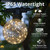 WGC-84132 - 15' Warm White LED Commercial Patio String Light Set with 10 G95 Fairy Light Bulbs, Black Wire, 18" Spacing - Wintergreen Corporation