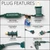 WGC-84171 - 5mm Red LED Standard Christmas Lights, 50 Lights, 17', Green Wire, 4" Spacing - Wintergreen Corporation
