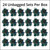 WGC-84246 - 5mm Multicolor LED Christmas Lights, Contractor Pack, 70 Lights, 24', Green Wire, 4" Spacing, 24-Pack - Wintergreen Corporation