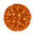 WGC-84264 - 6" T5 Amber LED Starlight Sphere, 50 Lights, Green Wire - Wintergreen Corporation