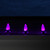 WGC-84468 - C9 Purple LED Commercial Smooth Halloween Lights, 25 Lights, 25', Black Wire, 12" Spacing - Wintergreen Corporation