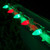WGC-84506 - C7 Red/Green LED Commercial Smooth Christmas Lights, 50 Lights, 50', White Wire, 12" Spacing - Wintergreen Corporation