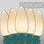 WGC-84573 - C9 Warm White LED Commercial Smooth Christmas Lights, 25 Lights, 25', Green Wire, 12" Spacing - Wintergreen Corporation