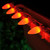 WGC-84653 - C9 Amber LED Commercial Smooth Lights, 25 Lights, 25', White Wire, 12" Spacing - Wintergreen Corporation