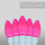 WGC-84662 - C7 Pink LED Commercial Smooth Lights, 50 Lights, 50', White Wire, 12" Spacing - Wintergreen Corporation