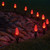 WGC-84821 - C9 Red LED Commercial Christmas Pathway Lights, 5" Stakes, 100 Lights, 100', Green Wire, 12" Spacing - Wintergreen Corporation