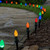 WGC-84835 - C7 Multicolor LED Commercial Christmas Pathway Lights, 5" Stakes, 25 Lights, 25', Green Wire, 12" Spacing - Wintergreen Corporation