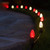 WGC-84854 - C7 Warm White/Red LED Commercial Christmas Pathway Lights, 5" Stakes, 100 Lights, 100', Green Wire, 12" Spacing - Wintergreen Corporation