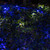 WGC-85177 - 4'x6' 5mm Cool White/Blue LED SoftTwinkle Christmas Net Lights, 70 Lights, Green Wire - Wintergreen Corporation