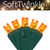 WGC-85201 - 5mm Amber LED SoftTwinkle Christmas Lights, 50 Lights, 17', Green Wire, 4" Spacing - Wintergreen Corporation