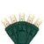 WGC-85234 - 5mm Warm White LED Christmas Lights, 15 Lights, 6.7', Green Wire, 4" Spacing - Wintergreen Corporation