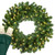 WGC-85554 - 36" 5mm Warm White LED Commercial Oregon Fir Prelit Wreath, 100 Lights - Red Sleigh
