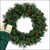 WGC-85802 - 36" 5mm Warm White LED Commercial Mixed Noble Prelit Wreath, 100 Lights - Red Sleigh