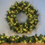 WGC-85802 - 36" 5mm Warm White LED Commercial Mixed Noble Prelit Wreath, 100 Lights - Red Sleigh