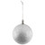 WGC-85846 - 4" Silver Commercial Shatterproof Ornament, Glitter Finish, 24-Pack - Red Sleigh