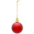 WGC-85882 - 2" Red Commercial Shatterproof Ornament, Matte Finish, 12-Pack - Red Sleigh