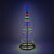 WGC-87428 - 4' Multicolor LED Animated Outdoor Lightshow Tree, Black Frame, 240 Lights - Wintergreen Corporation
