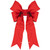 WGC-87464 - 15" Red Structural 3D Canvas Bow - Red Sleigh