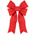 WGC-87467 - 18" Red Structural 3D Canvas Bow - Red Sleigh
