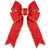 WGC-87480 - 18" Red with Gold Trim Structural 3D Canvas Bow - Red Sleigh