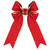 WGC-87480 - 18" Red with Gold Trim Structural 3D Canvas Bow - Red Sleigh